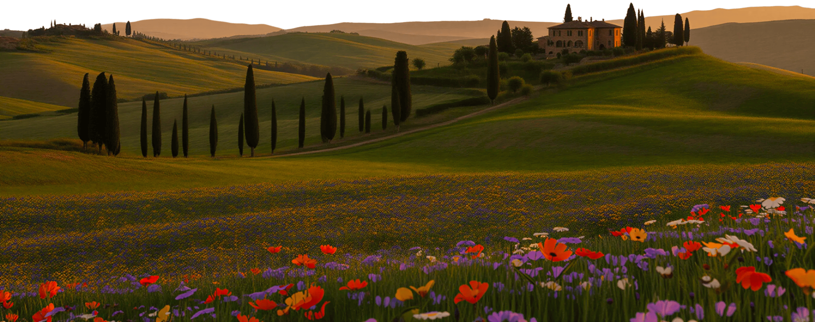 Rolling countryside landscape